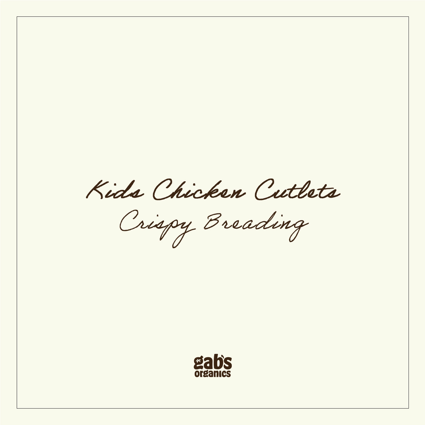 Kids Chicken Cutlets
