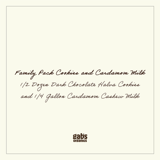 Family Pack Signature Cookies and Cardamom Cashew Milk